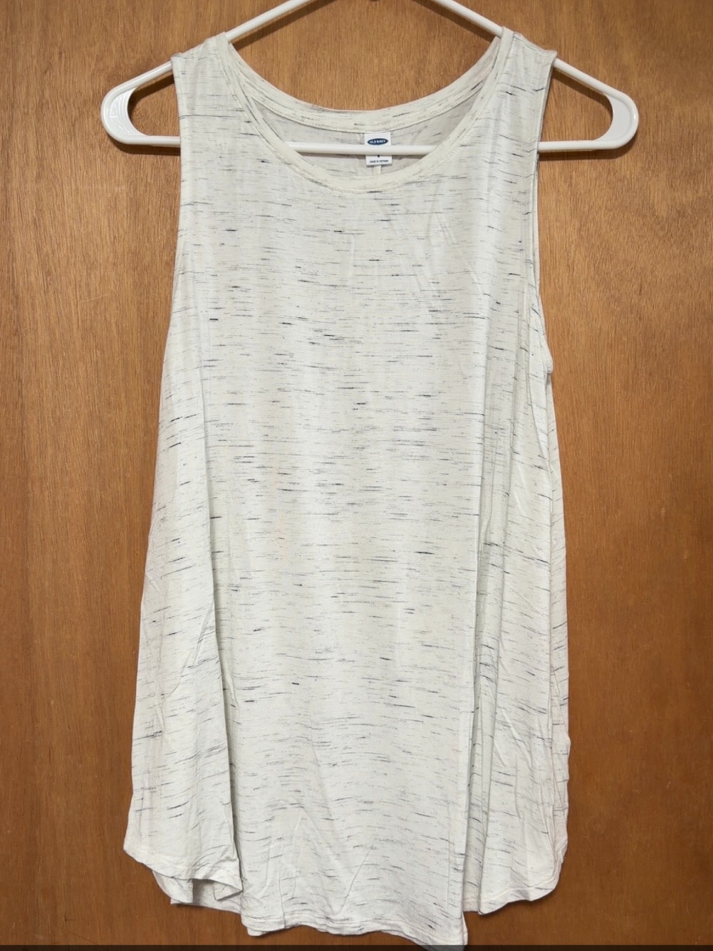 Old Navy Cream Space-Dye Swing Tank Top